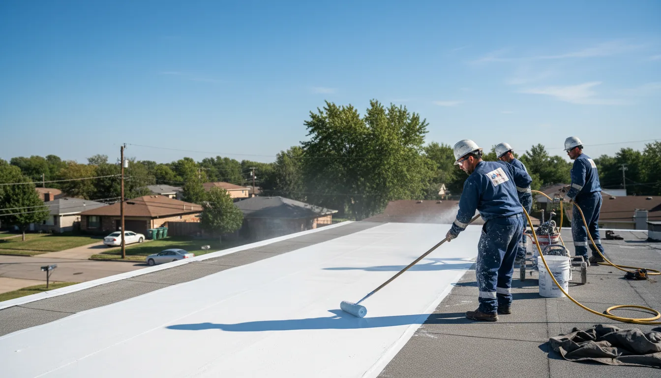 Commercial roof coating in Wyanet, IL near me